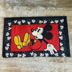 Disney Character Mickey Mouse Vintage Pillow Case Made in USA